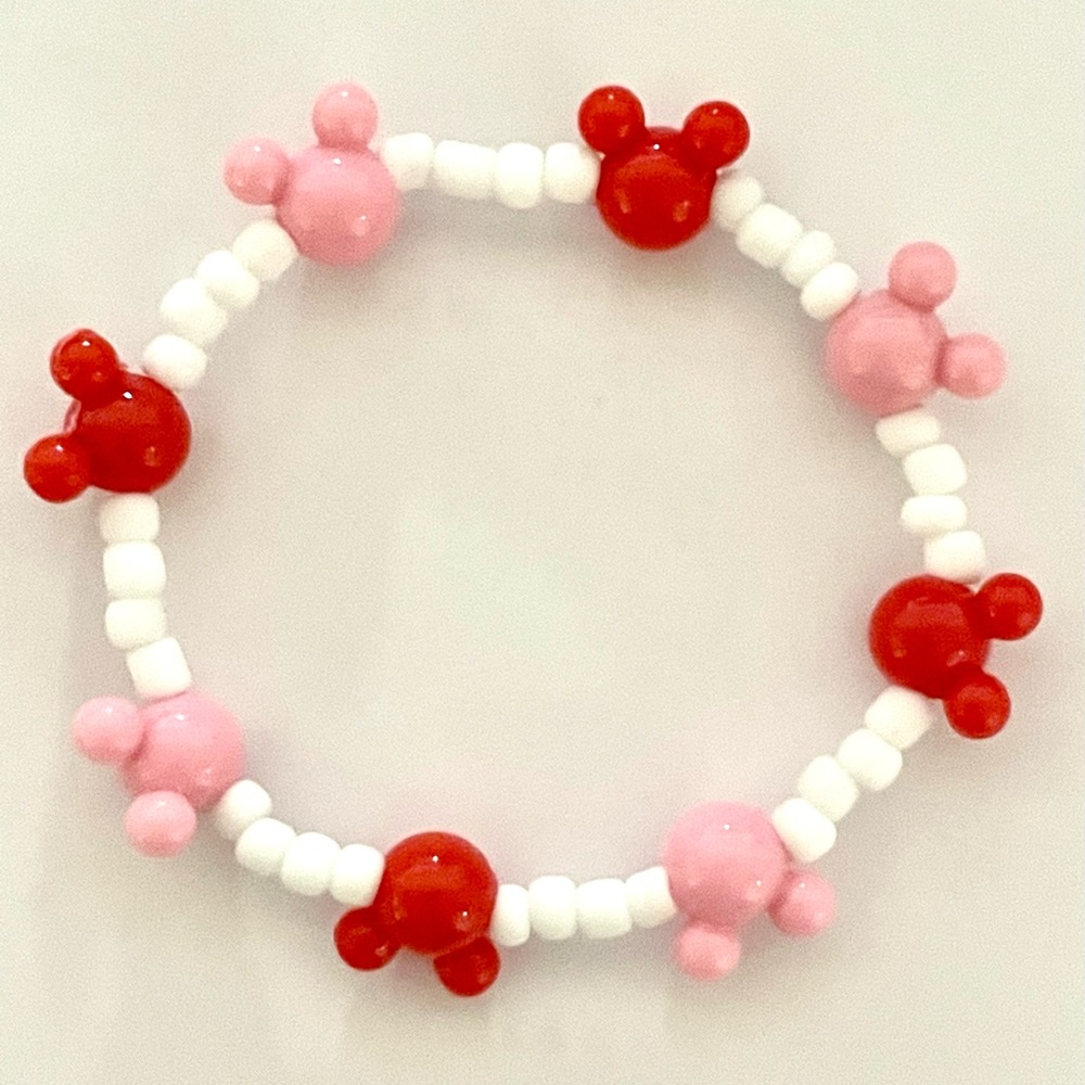 Disney Valentines Day Inspired Mouse Ears Bracelet